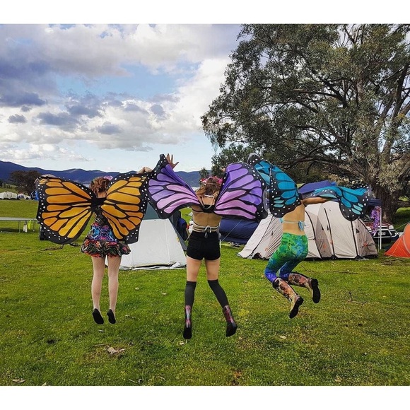 🦋 ORIGINAL BUTTERFLY FESTIVAL WINGS N PURPLE !💜 - Picture 5 of 7